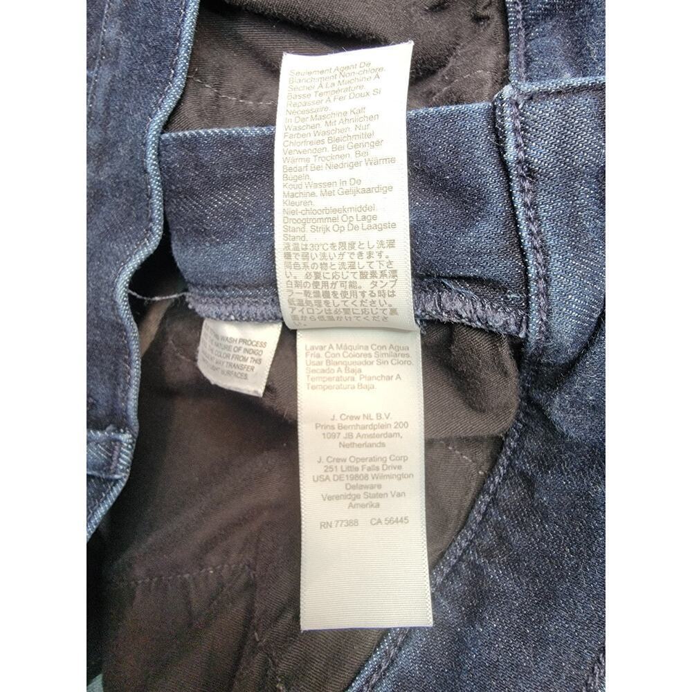 J Crew Jeans Womens Sz 31 Dark Wach Denim Trouser In Signature Stretch BU834 - Picture 6 of 8